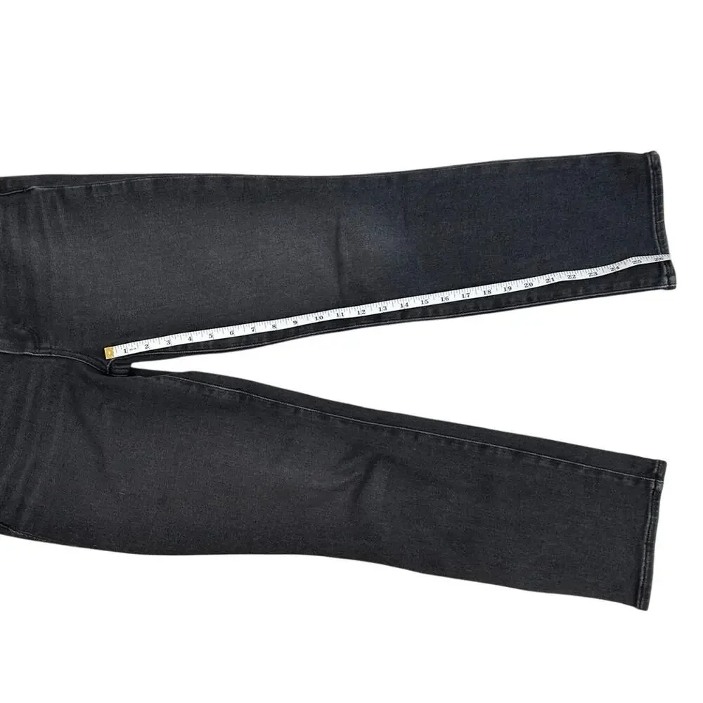 PAIGE Cindy High Rise Straight Leg Black Jeans Women’s 27
